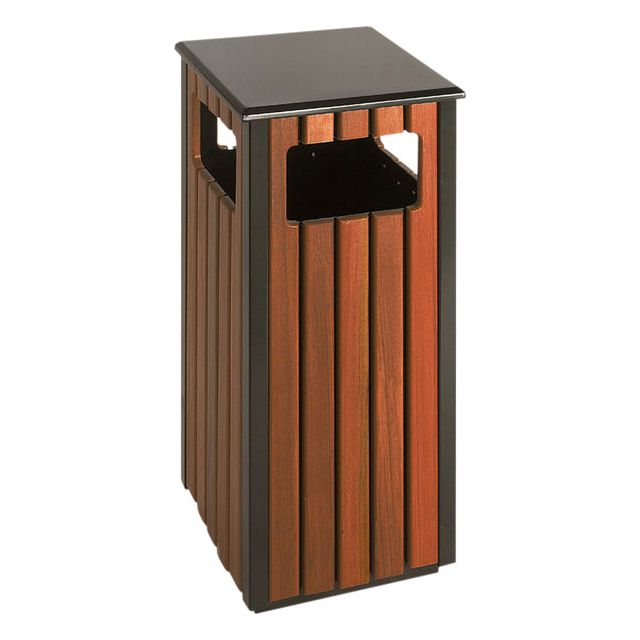 Vepa Bins - Afvalbak voor buiten 36l zwart/houtlook