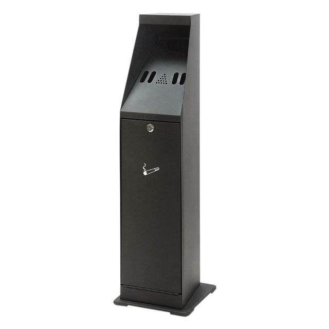 Vepa Bins -  Asbak staand zuil vrijstaand zwart