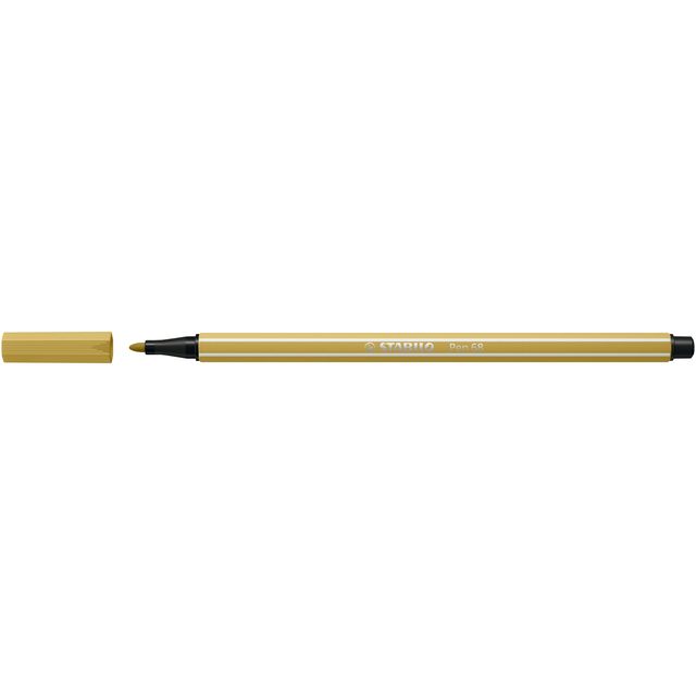 Stabilo - Feutre Pen 68/66 moyen kaki | 10 pièces