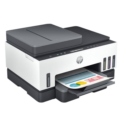 HP -  Smart Tank 7305 Draadloos All-in-One Kleur Printer, Dubbelzijdig printen; Kopieerapparaat, Scanner