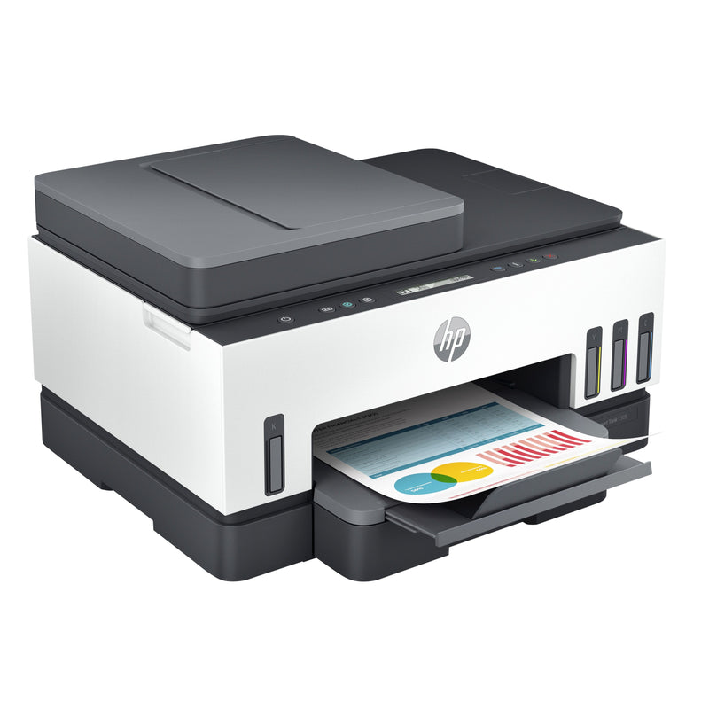 HP -  Smart Tank 7305 Draadloos All-in-One Kleur Printer, Dubbelzijdig printen; Kopieerapparaat, Scanner