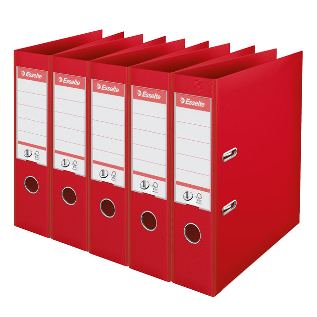 Esselte - No 1 Power ordner PP 75 mm rood | 4 stuks