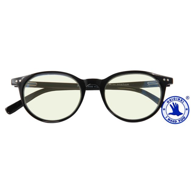 Quantore - Computerbrille Ich brauche Sie +1.00DPT Bluebreaker Schwarz