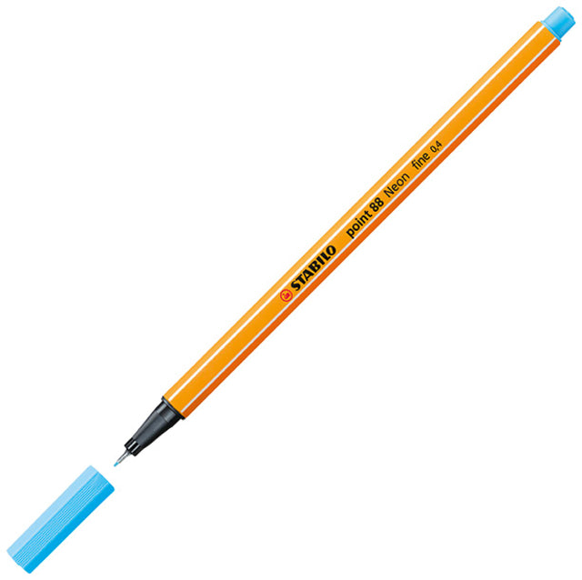 Stabilo - Fineliner Point 88/031 F Neon Blue | 1 pièce