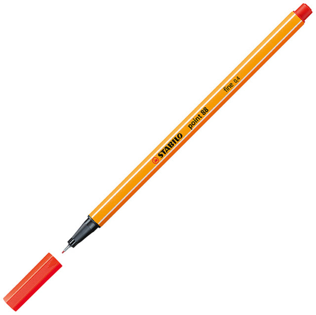 Stabilo - Fineliner Point 88 F rouge clair | 1 pièce