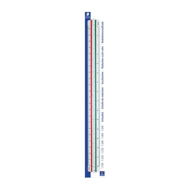 Staedtler - Skala Linial 300mm DIN Architekten | Blasen Sie ein 1 Stück | 6 Stück