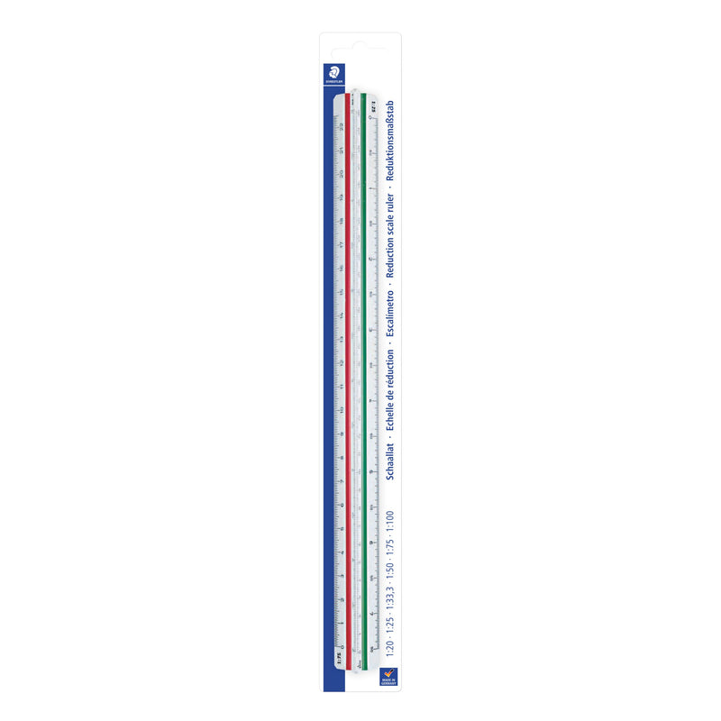 Staedtler - Regla escala 561 300mm división entrenamiento | 6 piezas