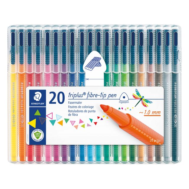Staedtler - Pennarello colorato 323 Triplus color con 20 colori