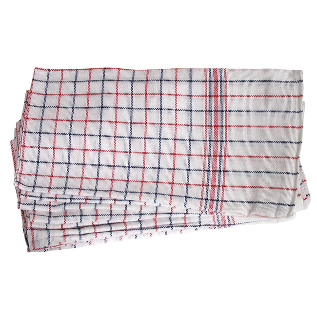 Cleaninq - Tea towel national check 65x65cm 6 pieces