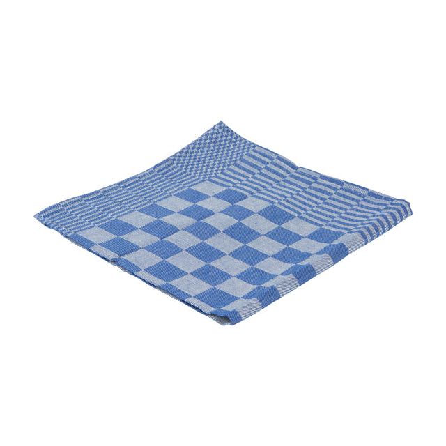 CleanInQ - Geschirrtuchblock Marine CA 65x65cm Blau | Tasche ein 6 -Stück | 16 Stücke