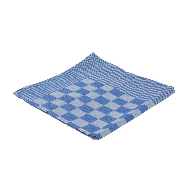 Cleaninq - Bloc torchon marine 65x65cm bleu 6 pièces
