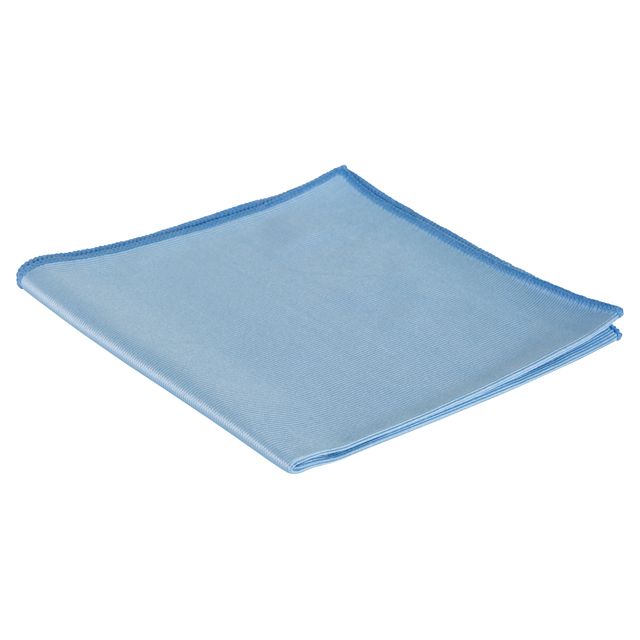 Cleaninq - Mikrofaser-Glastuch 40x40cm blau 3 Stück