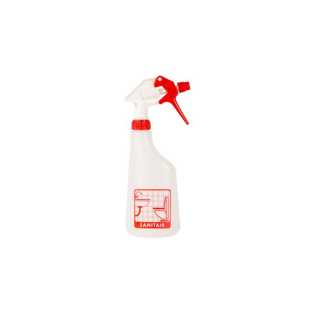 Cleaninq - Sprayflacon compleet 600ml sanitair | 12 stuks