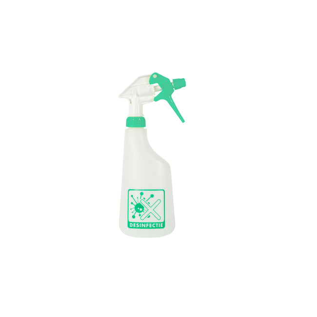 Cleaninq - Flacone spray da 600 ml vuoto con logo disinfezione