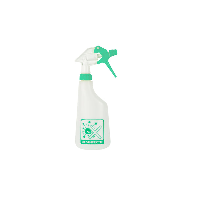 Cleaninq - Spray bottle 600ml empty with logo disinfection | 12 pieces