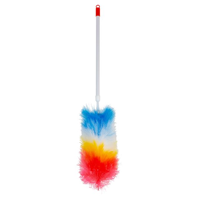 Cleaninq - Feather duster synthetic fiber telehandle 110cm