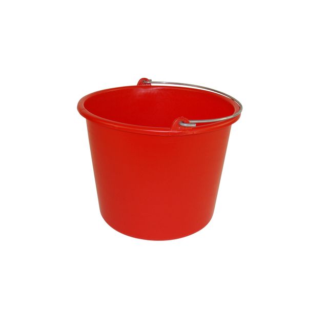 Cleaninq - Bucket 12 liters red