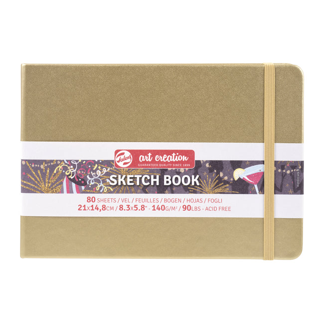 Talens Art Creation - Cuaderno de bocetos Art Creation 80 hojas blancas 140gr 210x150mm oro blanco