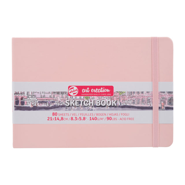 TALENS Création d'art - Sketchbook Tac Pink 21x15cm 140gr 80vel | 1 pièce