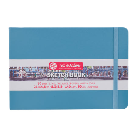 Talens Art Creation - Skizzenbuch Art Creation 80 weiße Blätter 140gr 210x150mm blau