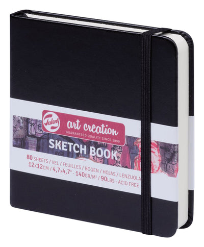 Talens Art Creation - Sketchbook Art Creation 80 white sheets 140gr 120x120mm black