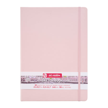 Talens Art Creation - Skizzenbuch Art Creation 80 weiße Blätter 140gr 210x300mm rosa