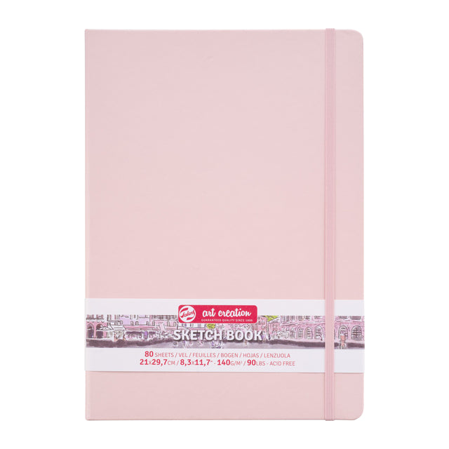 TALENS ART CREATION - Sketchbook Tac Pink 21x30cm 140gr 80vel | 1 pièce | 5 pièces