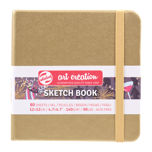 Talens Art Creation - Sketchbook Art Creation Gold gelb 12x12 cm | 1 Stück