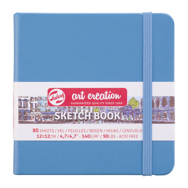 Sketchbook Talens Art Creation Blue 12x12Cm 140gr 80vel