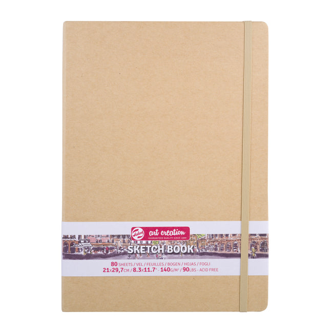 Talens Art Creation - Cuaderno de bocetos Art Creation 80 hojas blancas 140gr 210x300mm kraft