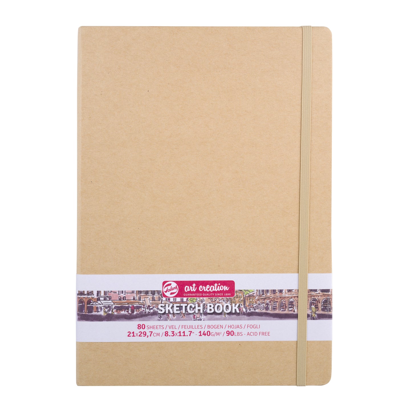Talens Art Creation -  Schetsboek Art Creation 80 witte vellen 140gr 210x300mm kraft | 5 stuks