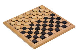 Longfield Games -  Damspel  hout 30x30cm