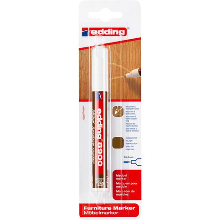 Edding - Felt-tip pen 8900 furniture round 1.5-2mm light walnut blister 1pc