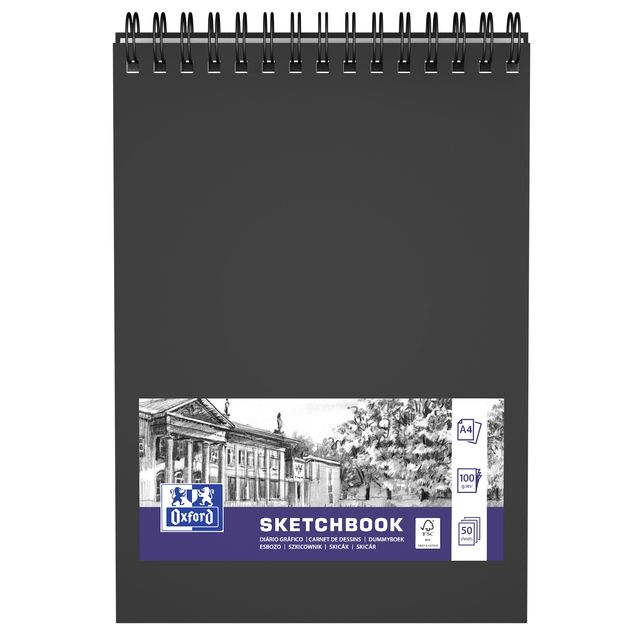 Oxford - Sketchbook A4 50 sheets 100 gram spiral