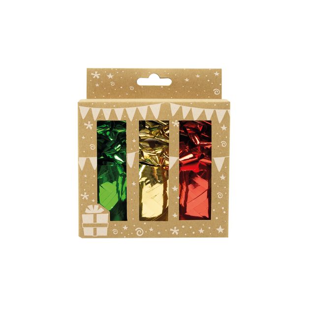 IG design -  Cadeauversieringsset 12-delig 3 kleurig