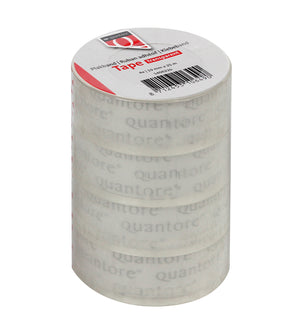 Quantore -  Plakband 19mmx25m transparant | 12 stuks