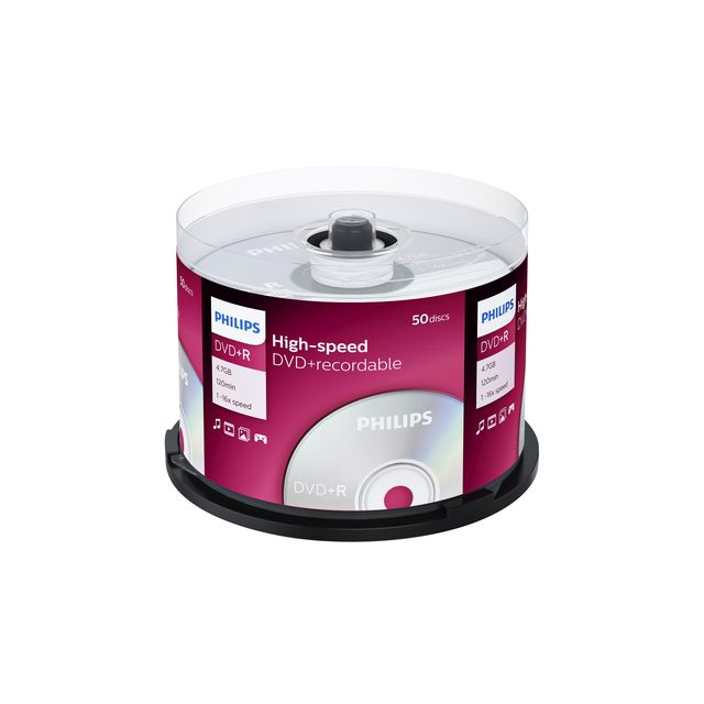 Philips - DVD+R 4.7GB 16x SP 50 pieces