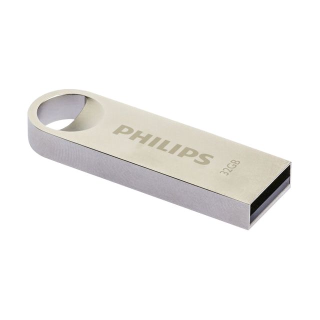 Philips - USB Stick 2.0 Philips Moon Vintage Silber 32GB | Blasen Sie ein 1 Stück | 10 Stück