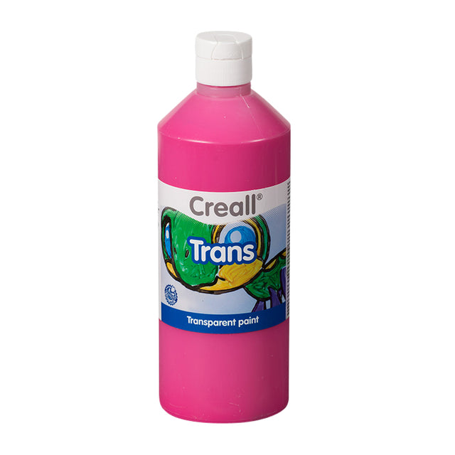 CREALL - Fensterfarbe Creme Trans Pink 500ml | 1 Flasche