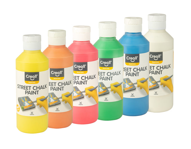 Creall - Calk Calk Calk Calk Calk Paint 6 Couleurs 250 ml | Régler une bouteille de 6