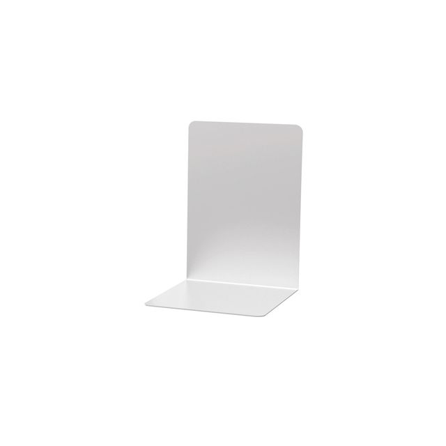 MAUL - Serre-livres aluminium 16x15x21cm set 2 argent