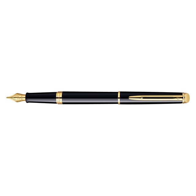 Waterman - Fountain Stift Hemisp Gt M Lack schwarz