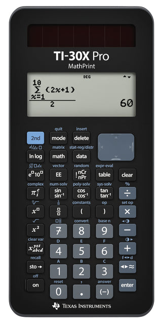 Texas Instruments - Calculatrice Texas TI -30X Pro Mathprint | Blister un 1 morceau