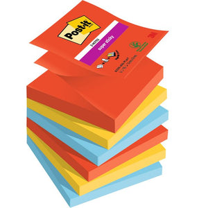 Post-it - Bloc-notes z-notes r330 super sticky play | 12 pièces