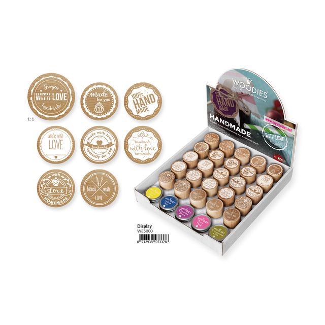 Woodies - Timbres et tampon encreur Handmade