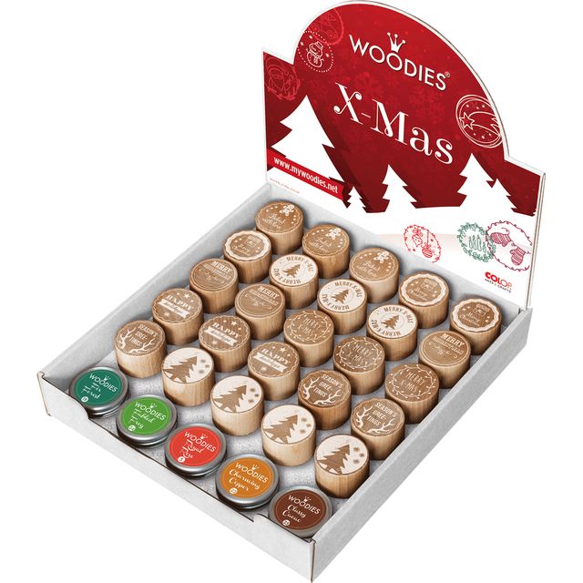 Woodies - Stamps and stamp pad Christmas