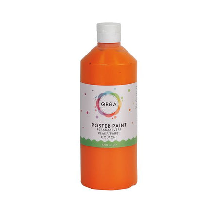 Qrea - Plakatfarbe Orange 500ml | 6 Stück