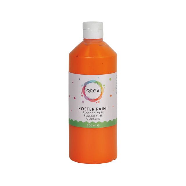 Qrea - Plakkaatverf Oranje 500ml