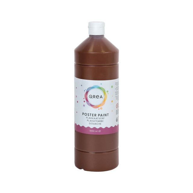 Qrea - Poste-caser peinture brun foncé 1000 ml | 6 pièces