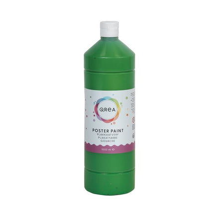 Qrea - Gouache mittelgrün 1000ml | 6 Stück